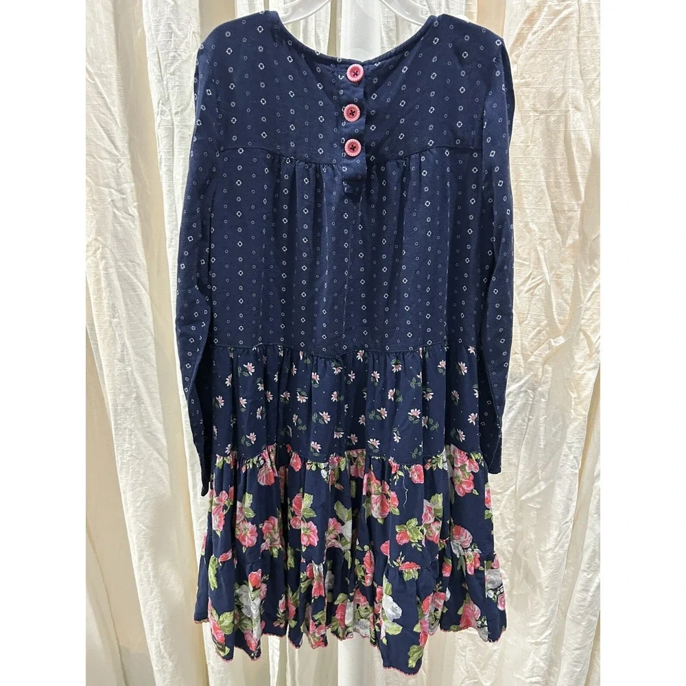 Matilda Jane Dream Chasers Twirl in‎ Floral Dress Girls Size 12 EUC Mommy & Me